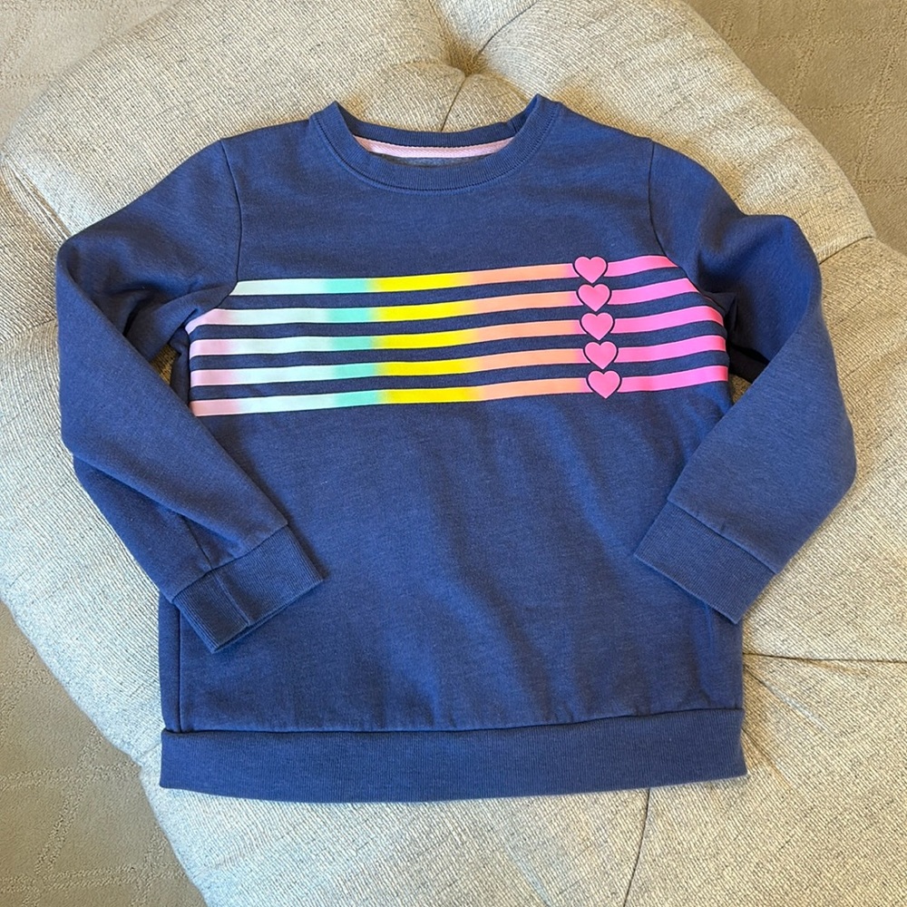 New without tags. Rainbow Heart Sweatshirt
